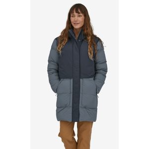 PATAGONIA WOMEN'S SILENT DOWN HYBRID PLUME GREY PARKA SIZE LARGE